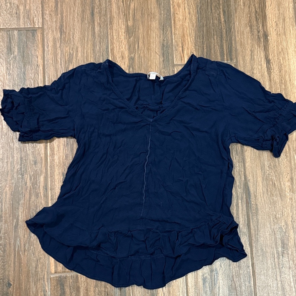 Lucky Brand Deep Blue Blouse
